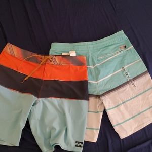 NWT* 2 PAIRS OF BILLABONG BOARDSHORTS